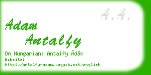 adam antalfy business card